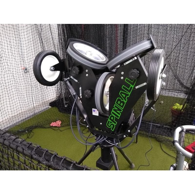 Spinball iPitch Smart Baseball 3 Wheel Pitching Machine IPBB