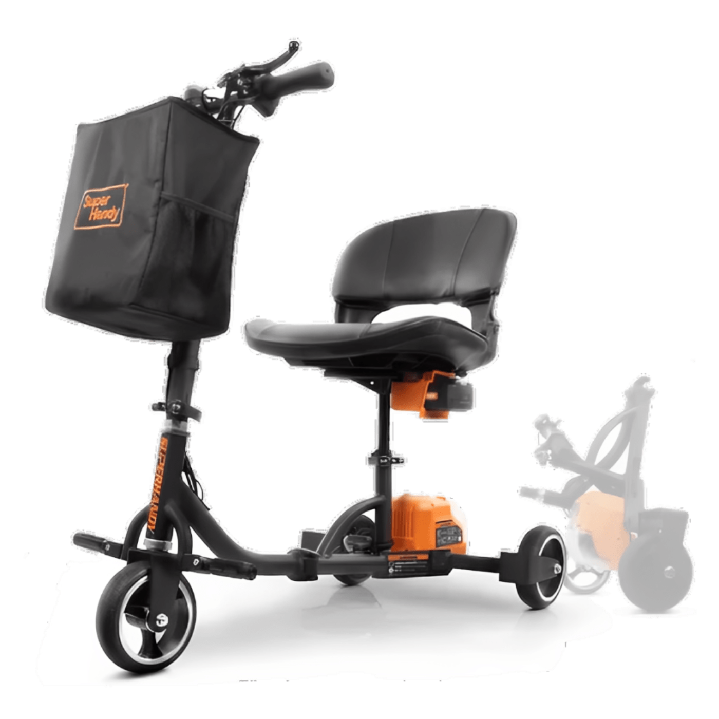 Super Handy GUT112 Passport 3 Wheeled Lightweight Long Range Folding Mobility Scooter New