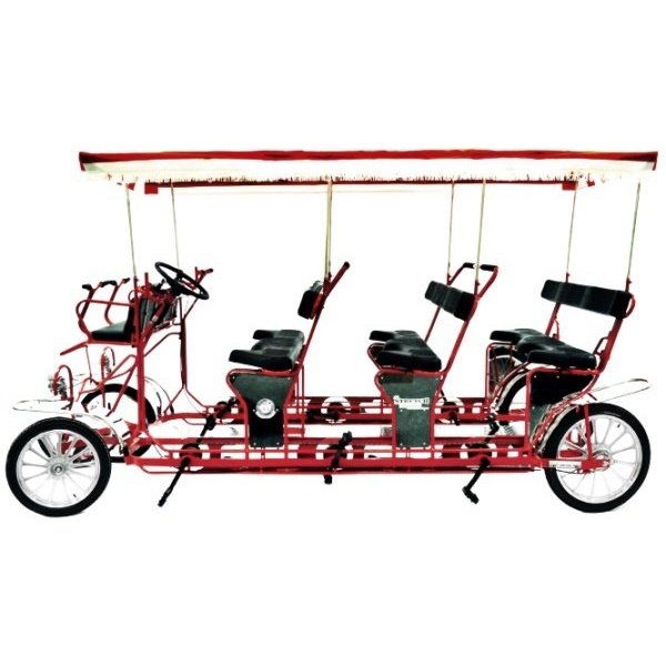 Surrey STRETCH Limousine Deluxe 6 Pedalers 4 Wheel Single Speed Pedal Bike