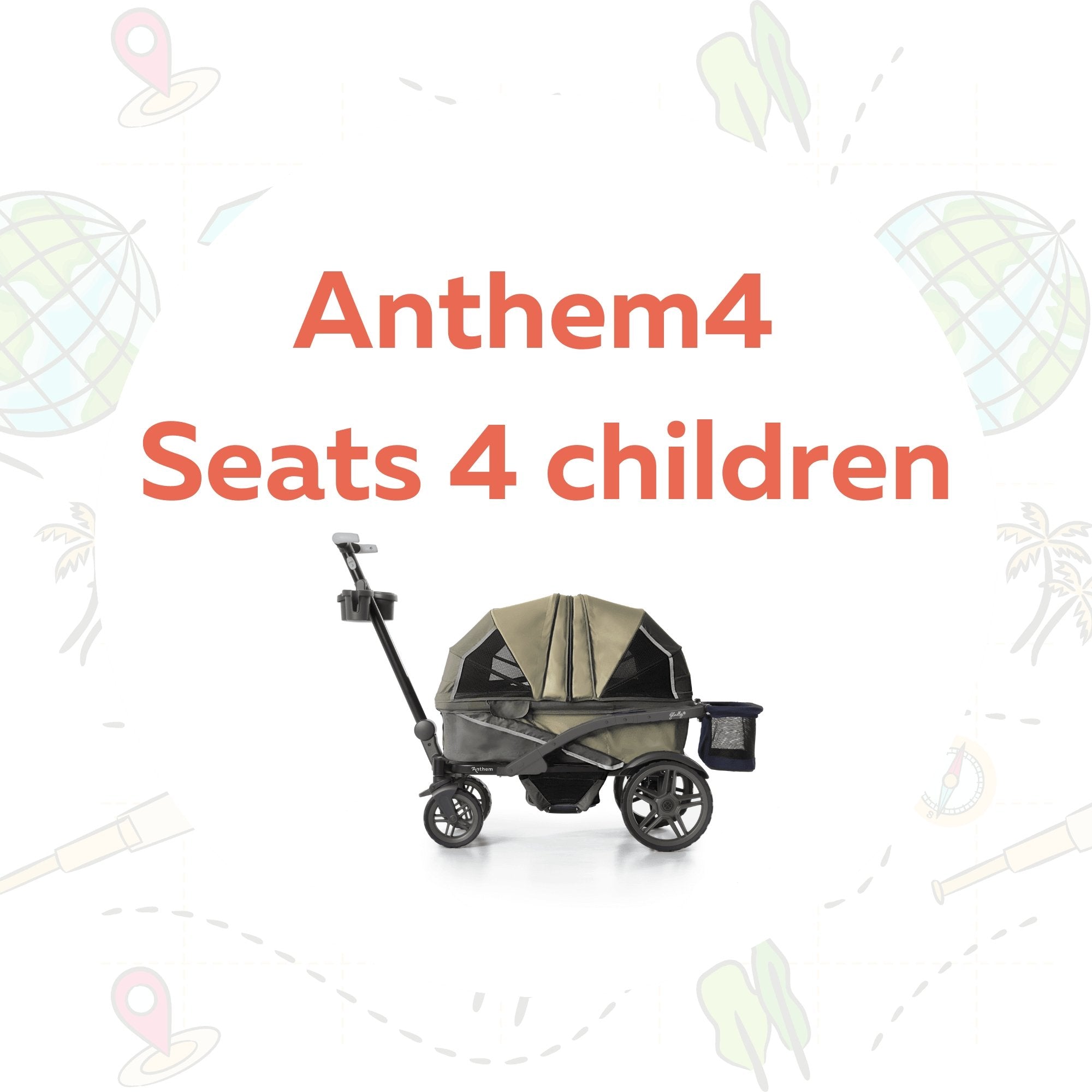 The Adventure Bundle: Anthem All-Terrain Stroller Wagon