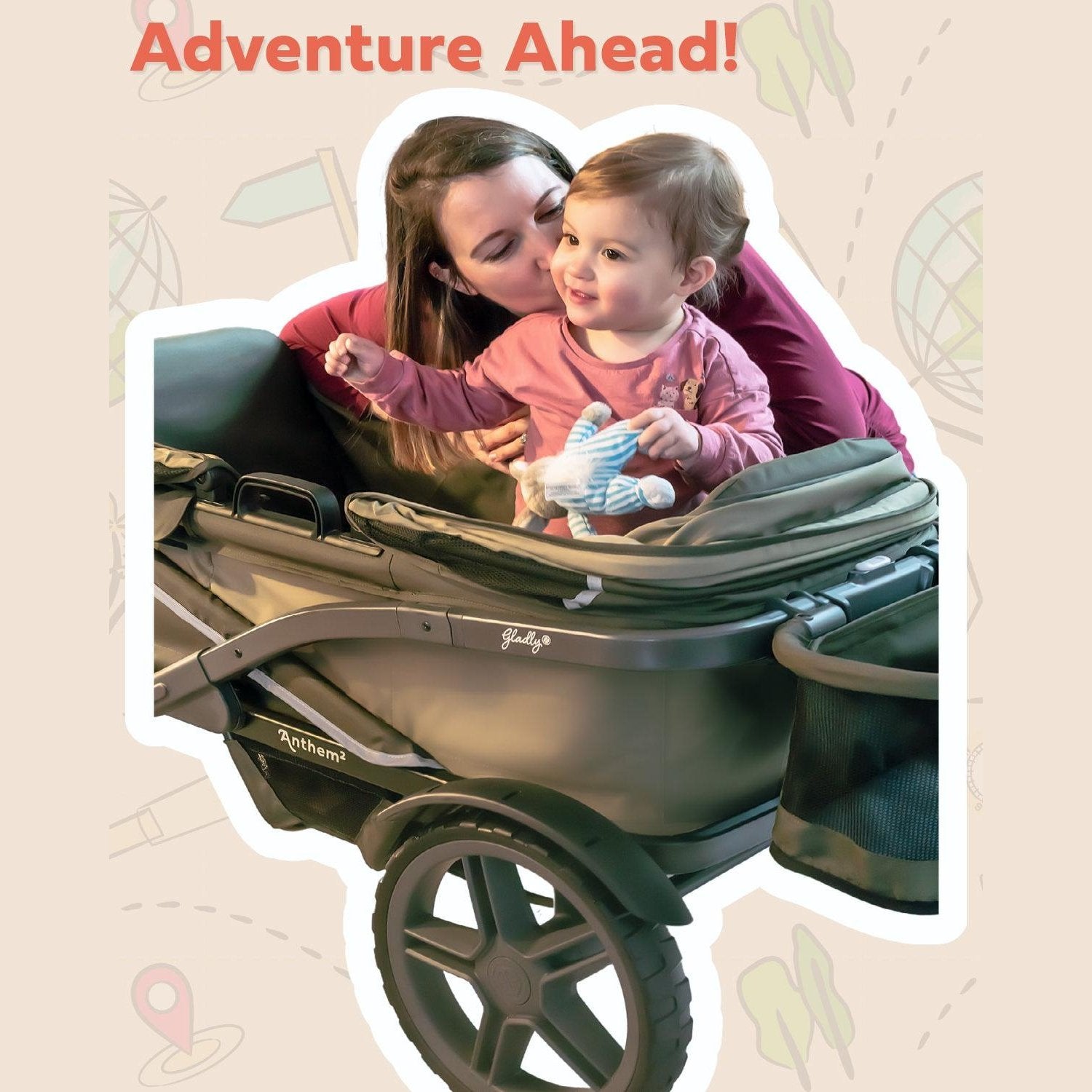 The Adventure Bundle: Anthem All-Terrain Stroller Wagon