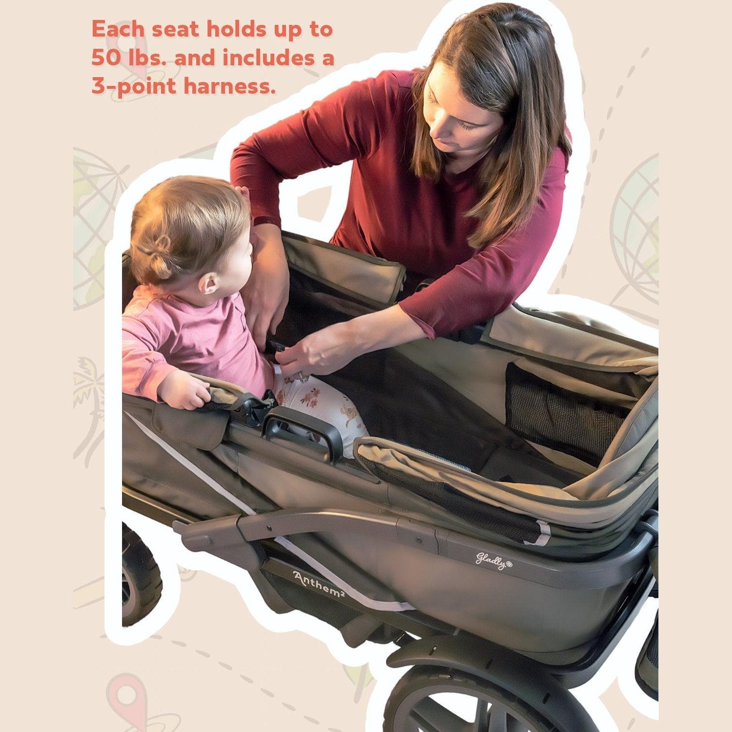 The Adventure Bundle: Anthem All-Terrain Stroller Wagon