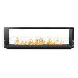 The Bio Flame 84-Inch Smart Firebox DS - See-Though Ethanol Fireplace