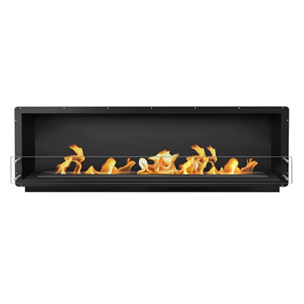 The Bio Flame 84-Inch Smart Firebox SS - Built-in Ethanol Fireplace