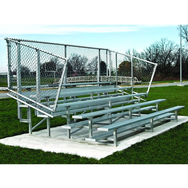 4 Row Deluxe or Standard Aluminum Bleacher - 1183-415A