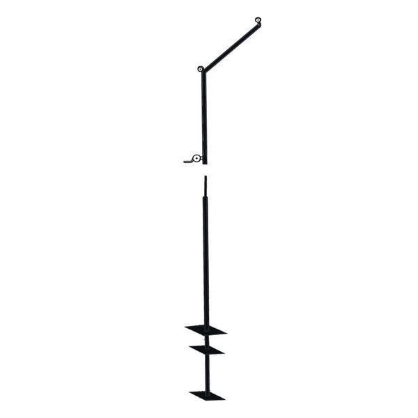 Trigon Sports Cantilever Batting Cage Pole with Winch & Ground Sleeve BCFRM