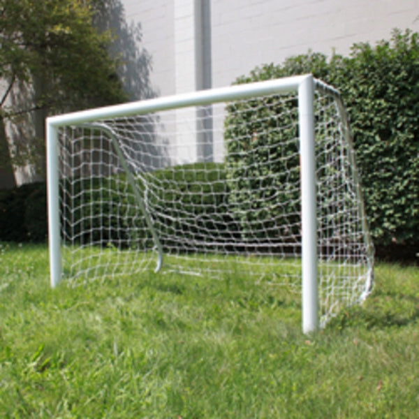 Trigon Sports Soccer Goal 4 x 6 ft. Portable & Round Powder Coated White with Net SG3046W