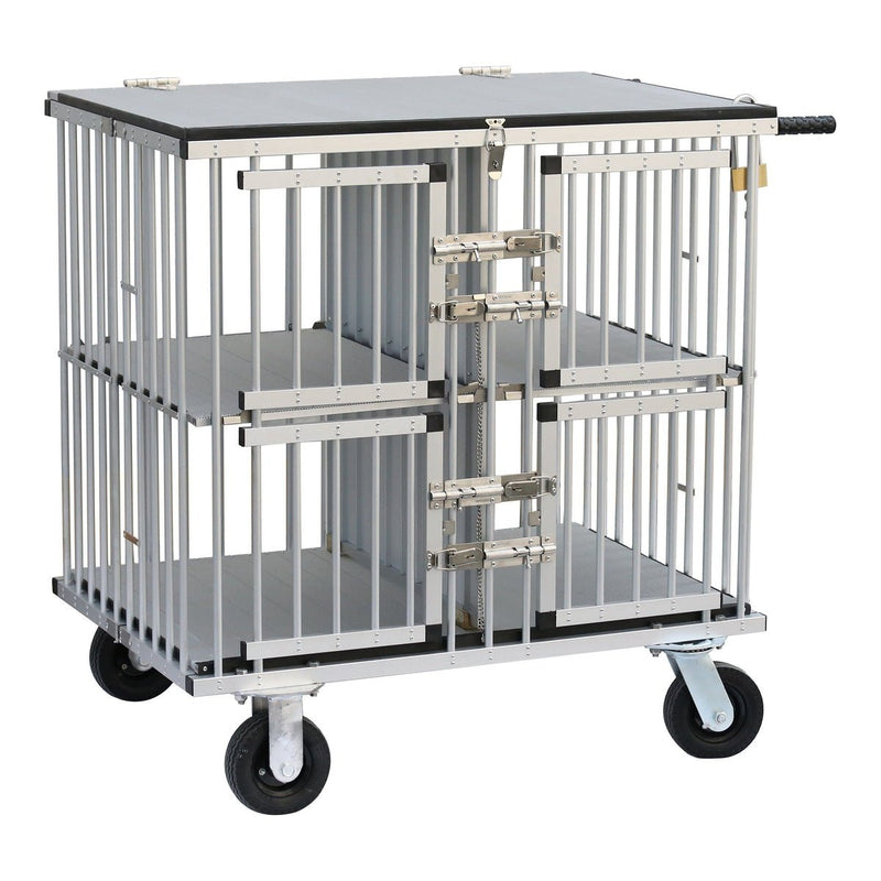 Aeolus Four Berth Dog Show Trolley - AE-KB-511AAF-SILVER