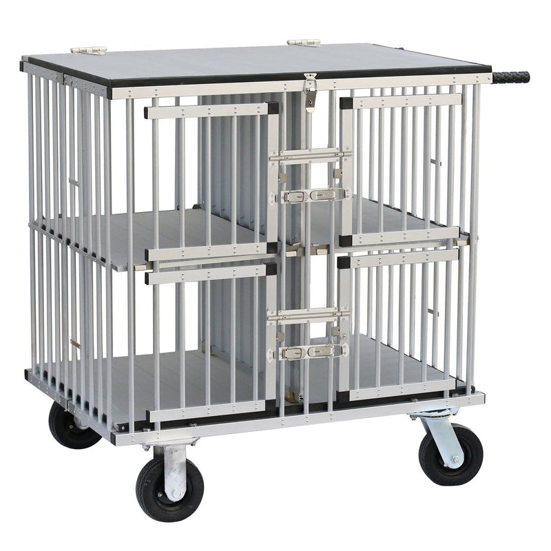 Aeolus Four Berth Dog Show Trolley - AE-KB-511AAF-SILVER