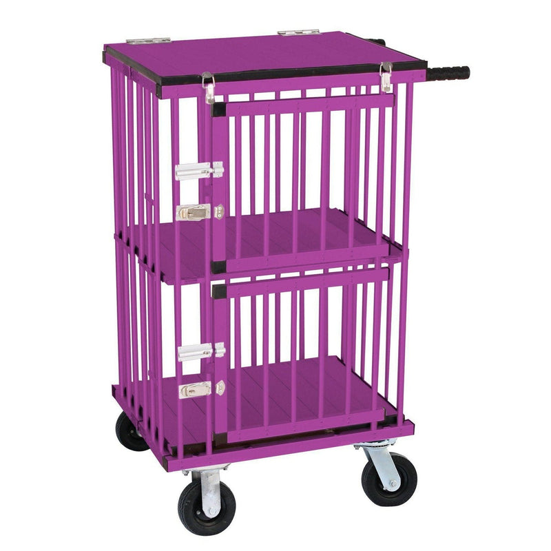 Aeolus Mini Two Berth Double Decker Dog Show Trolley - AE-KB-514AAT-SILVER