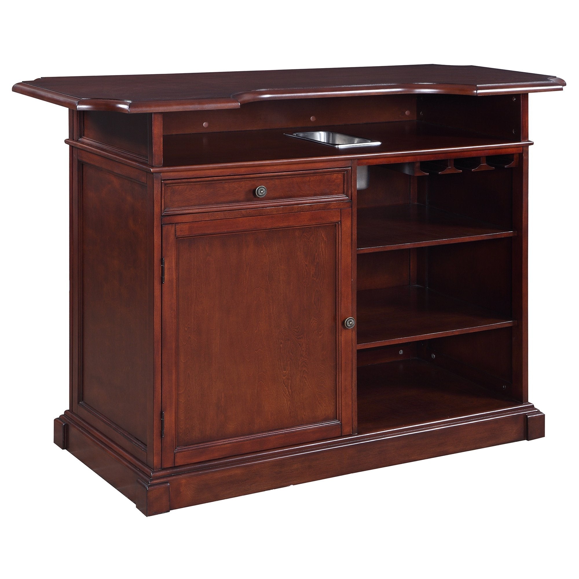 Hathaway Ridgeline 60" Home Bar Set with Storage - BG2728