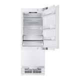 Hallman 30" Built-in Refrigerator with 11.5 cu. ft. and Bottom Freezer with 4.5 cu. ft. a total 16.0 Cu. Ft., Panel Ready