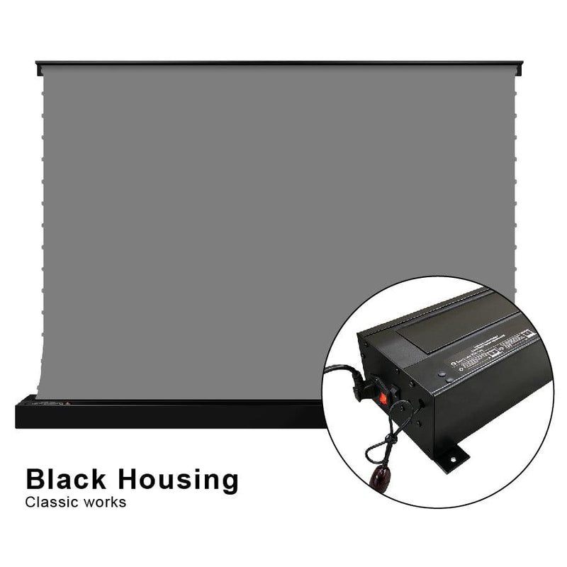 VIVIDSTORM S ALR Motorized Tension Floor Rising Obsidian Long Throw Projector Screen