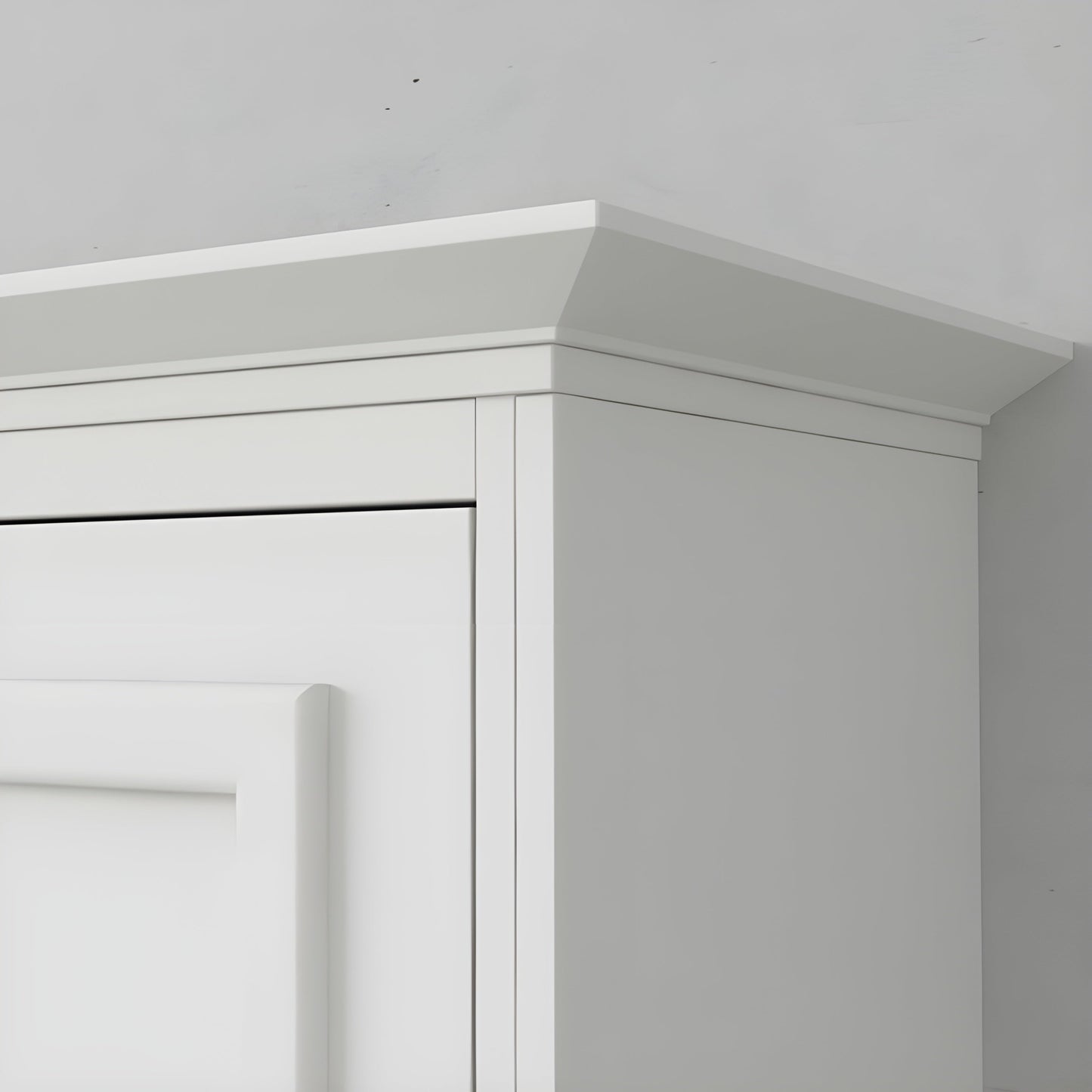 Murphy Bed With Desk, Double Size, White by Leto Muro