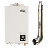 EZ Tankless Indoor Supreme on Demand 8.2 GPM 165000 BTU Natural Gas Tankless Water Heater with Direct Vent Flue Pipe Kit New EZSUPNG