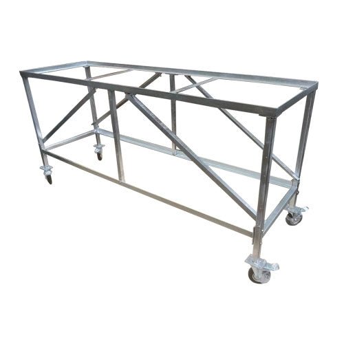 Weha 27" Galvanized Work Table With Wood Insert