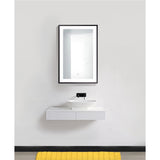 Krugg Soho 24" X 36" Black LED Bathroom Mirror SOHO2436B - Backyard Provider