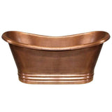 Whitehaus Handmade Double Ended Freestanding Copper Bathtub - WHCT-1003