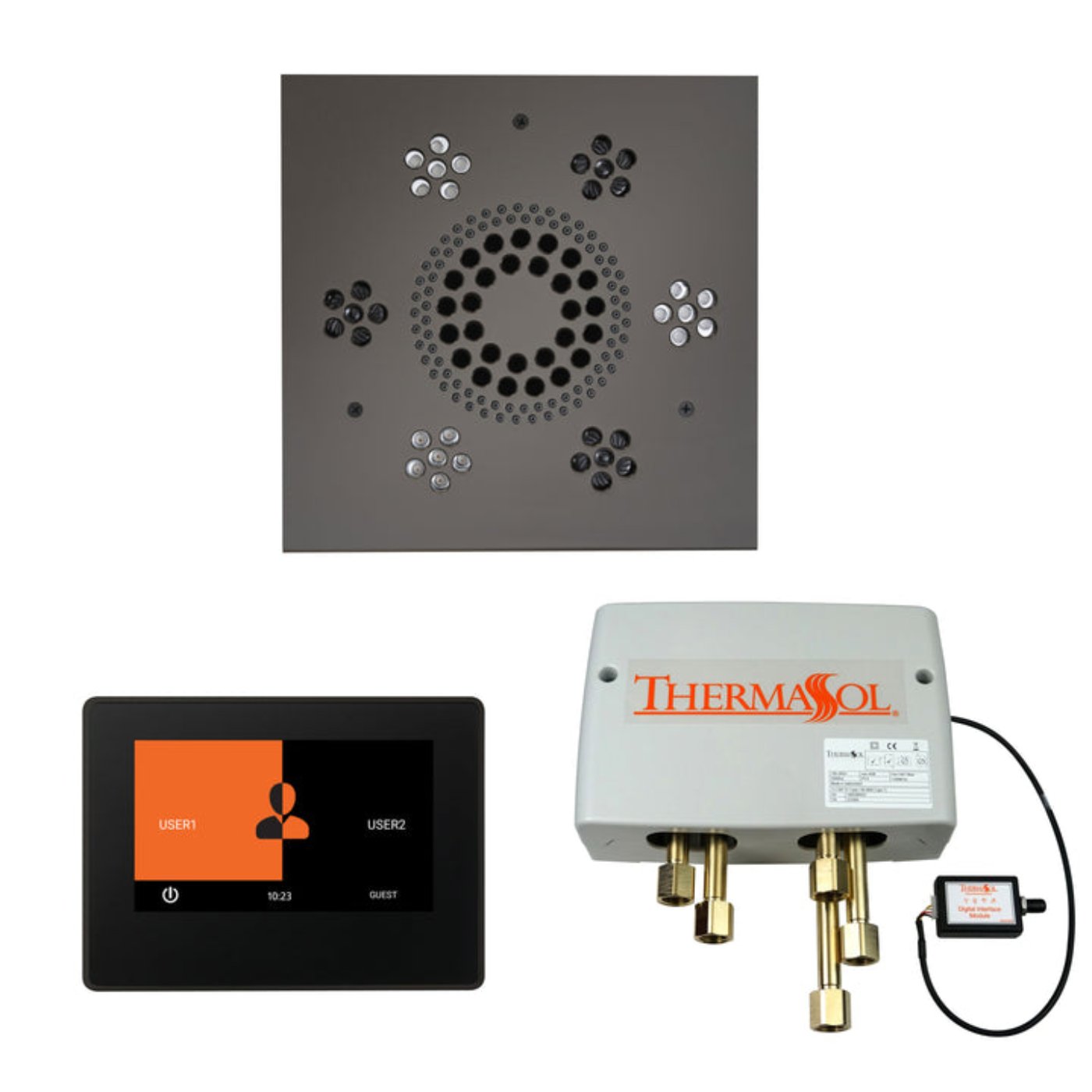 ThermaSol Shower Kit - The Wellness Shower Package with 7" ThermaTouch - WSP7S-AB