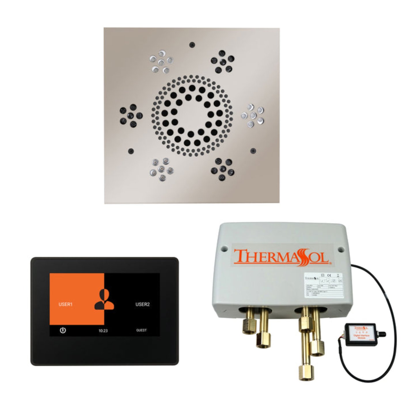 ThermaSol Shower Kit - The Wellness Shower Package with 7" ThermaTouch - WSP7S-AB