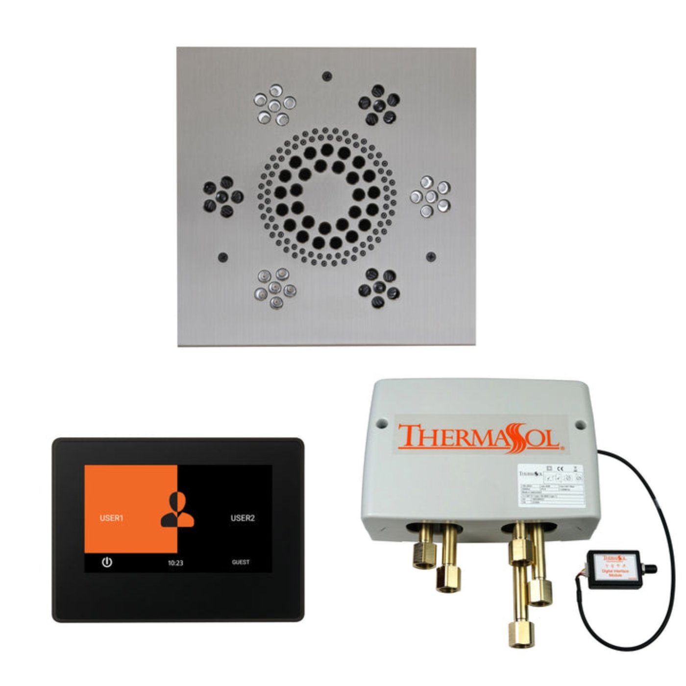 ThermaSol Shower Kit - The Wellness Shower Package with 7" ThermaTouch - WSP7S-AB