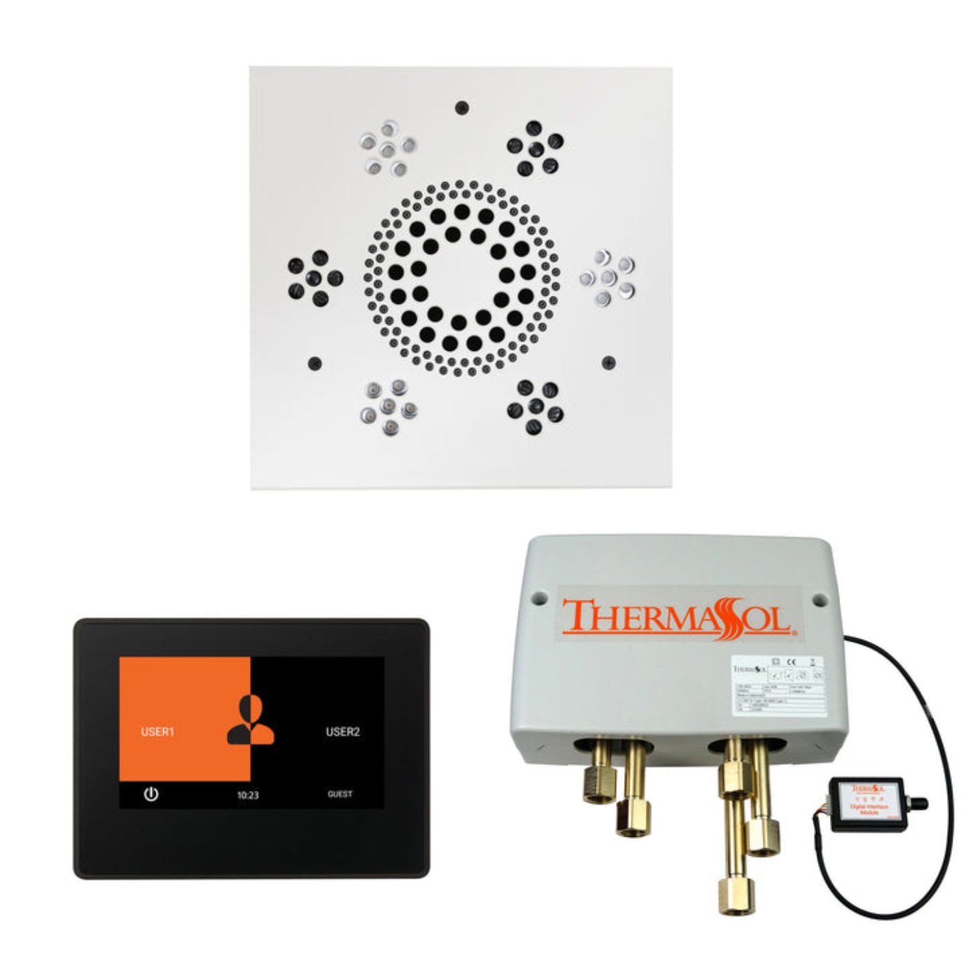 ThermaSol Shower Kit - The Wellness Shower Package with 7" ThermaTouch - WSP7S-AB