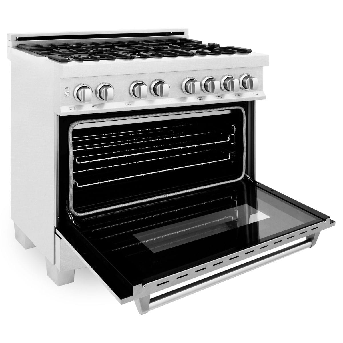 ZLINE 36 in. Professional Gas Burner/Electric Oven in DuraSnow® Stainless with DuraSnow® Stainless Door, RAS-SN-36