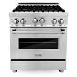 ZLINE Appliance Package - 30 Inch Gas Range and Over-the-Range Microwave, 2KP-RGOTR30