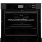 ZLINE 30 in. Professional Double Wall Oven in Black Stainless Steel with Self Cleaning, AWD-30-BS