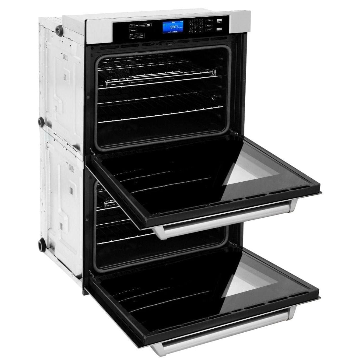 ZLINE 30 in. Professional Double Wall Oven in Stainless Steel with Self Cleaning, AWD-30