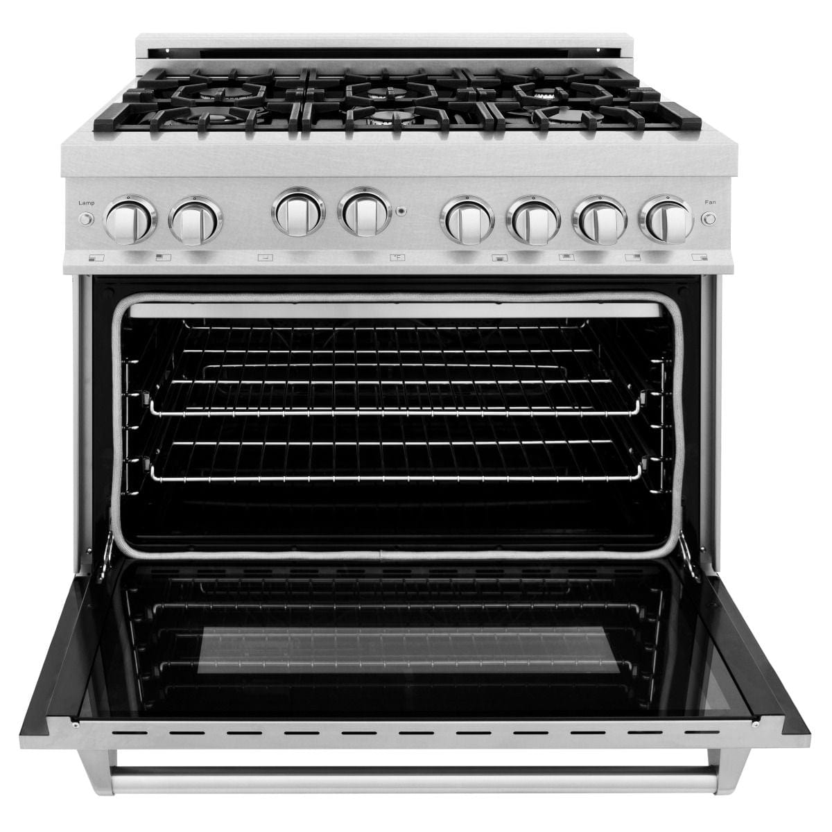 ZLINE 36 in. Professional Gas Burner/Gas Oven in DuraSnow® Stainless, RGS-SN-36