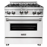 ZLINE 30 in. Professional 4.0 cu. ft. 4 Gas on Gas Range with White Matte Door, RG-WM-30