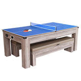 Hathaway Driftwood 7ft Multi Game Table 3 in 1 - BG1137H