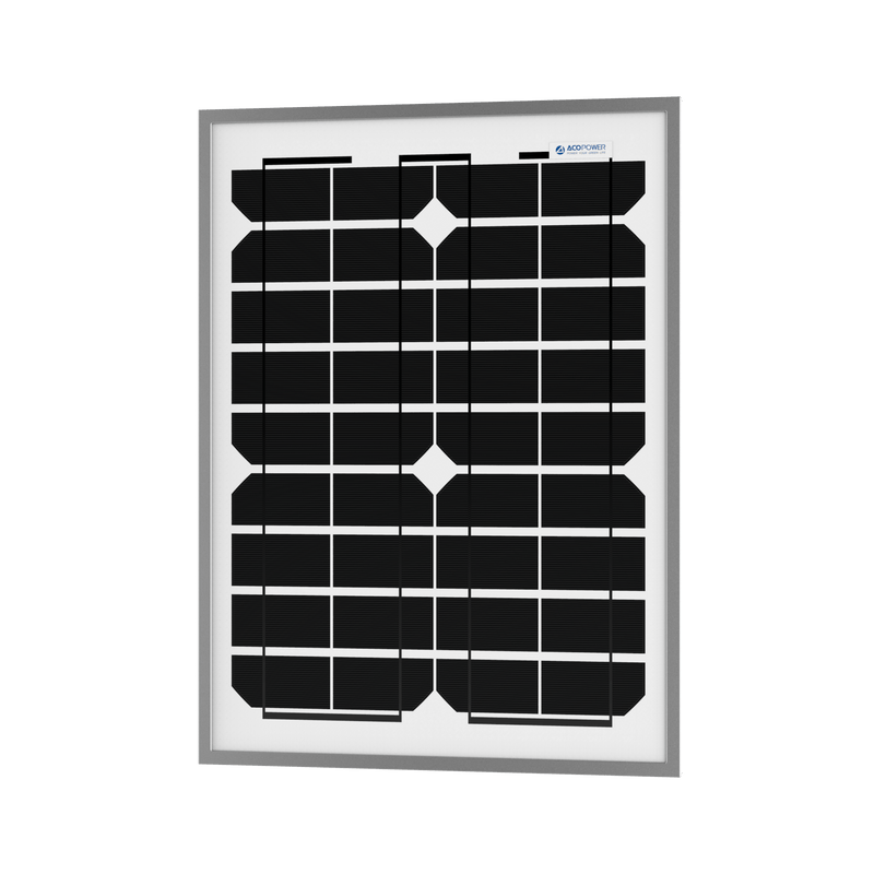 ACOPower 20 Watt Mono Solar Panel for 12 V Battery Charging, Off Grid - HY020-12M - Backyard Provider