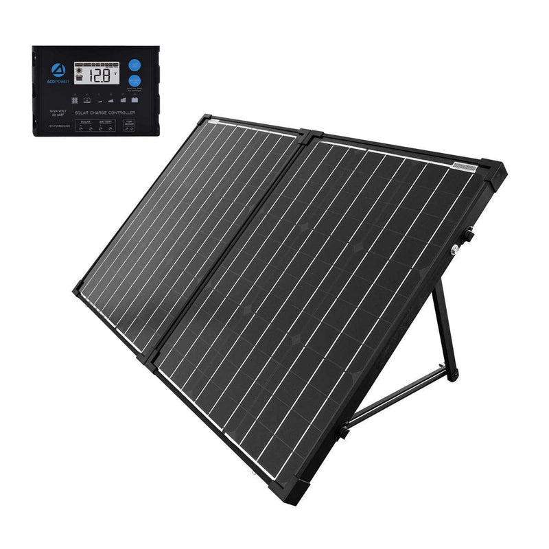 ACOPower 100w 12v Portable Solar Panel kit - HY-PTK-100WPX20A - Backyard Provider