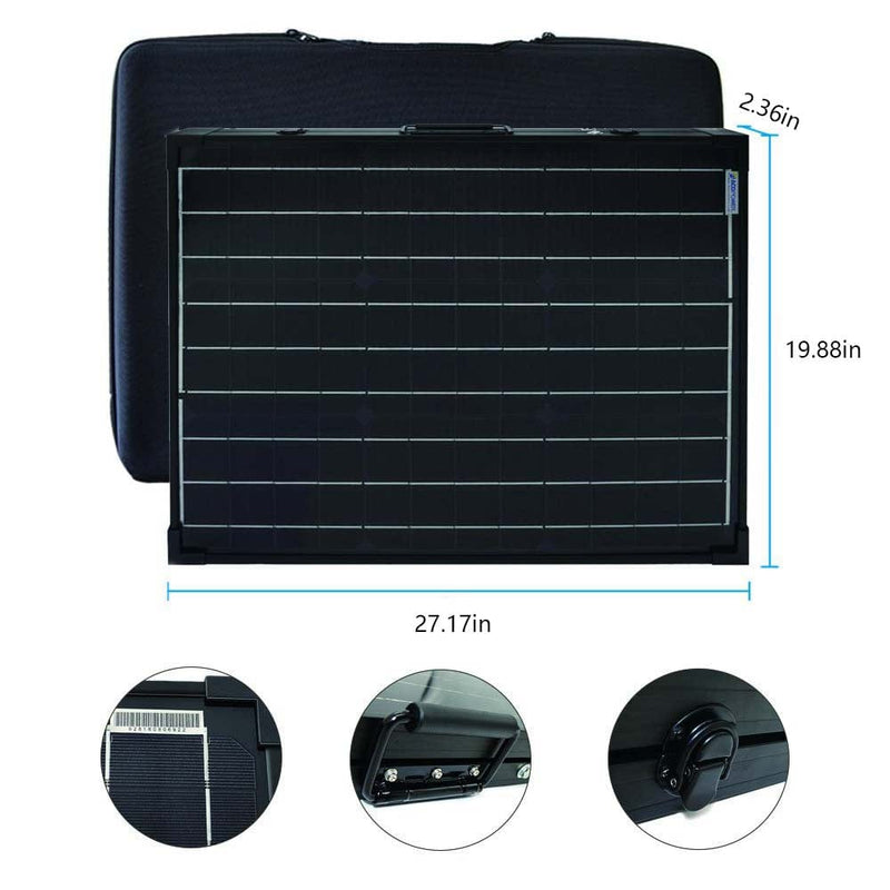 ACOPower 100w 12v Portable Solar Panel kit - HY-PTK-100WPX20A - Backyard Provider