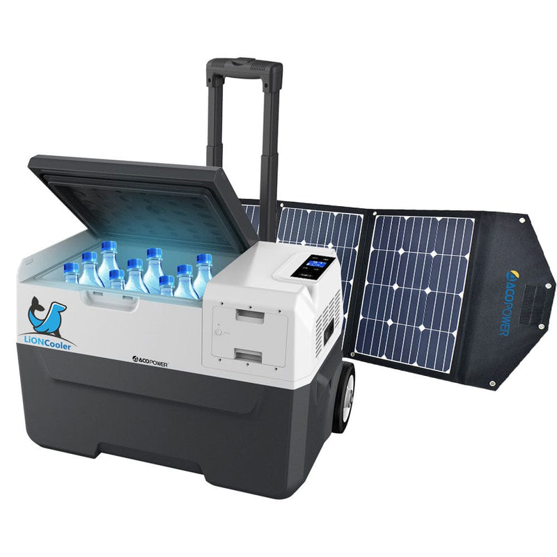 ACOPOWER LiONCooler Combo, X30A Portable Solar Fridge/Freezer - HY-COMBO-X30A+90W123 - Backyard Provider