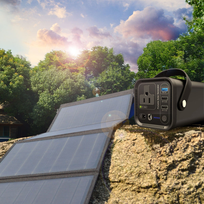 ACOPOWER 154Wh Generator and 50W Portable Solar Panel - HY-CB-PS100+50W - Backyard Provider