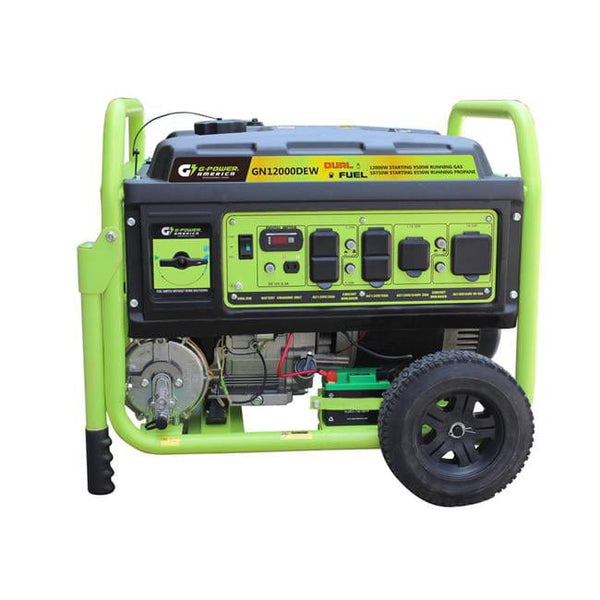 Green-Power America GN12000DEW Dual Fuel Portable Generator - Backyard Provider