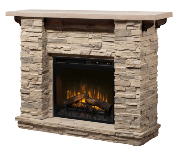 Dimplex Featherston Faux Stone Electric Fireplace X-GDS28L8-1152LR - Backyard Provider