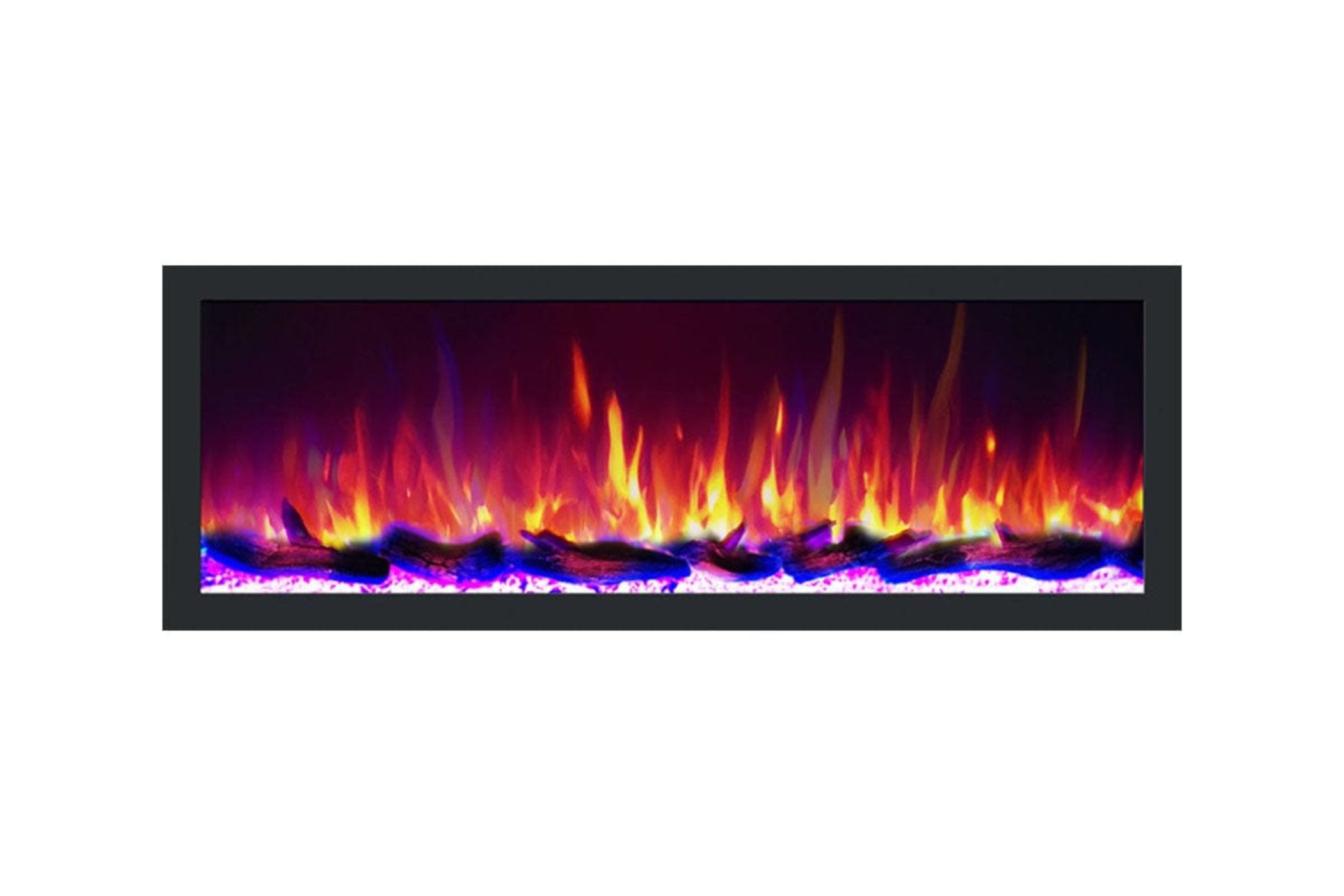 Dynasty Cascade 64'' Recessed Linear Electric Fireplace - DY-BTX64 - Backyard Provider