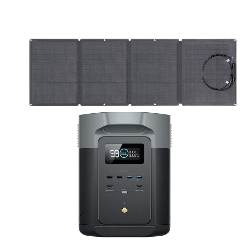 EcoFlow DELTA 2 Max + 110W Portable Solar Panel - ZPPMR350-US+110W