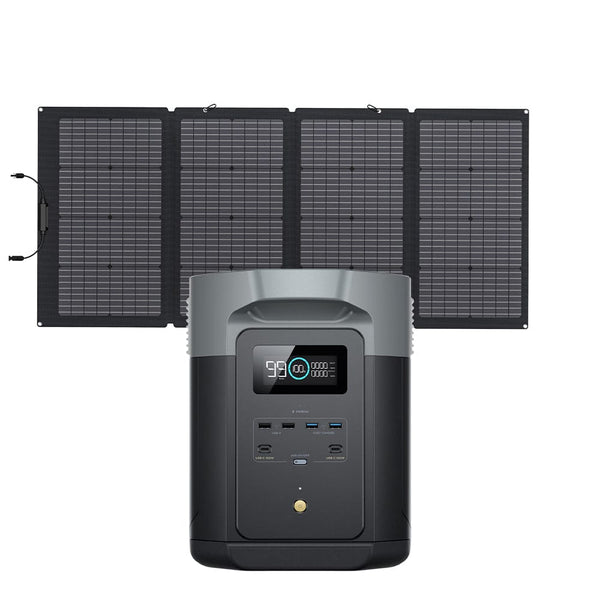 EcoFlow DELTA 2 Max + 220W Portable Solar Panel - ZPPMR350-US+220W