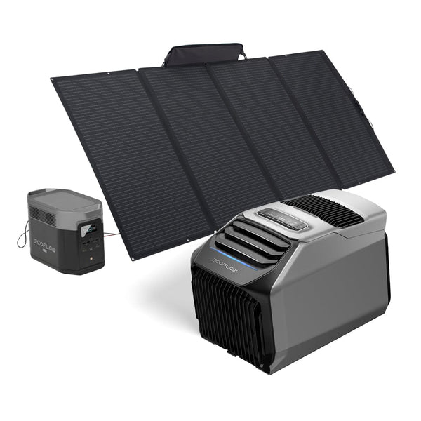 EcoFlow WAVE 2 Portable AC + DELTA Max 2000 + 400W Portable Solar Panel