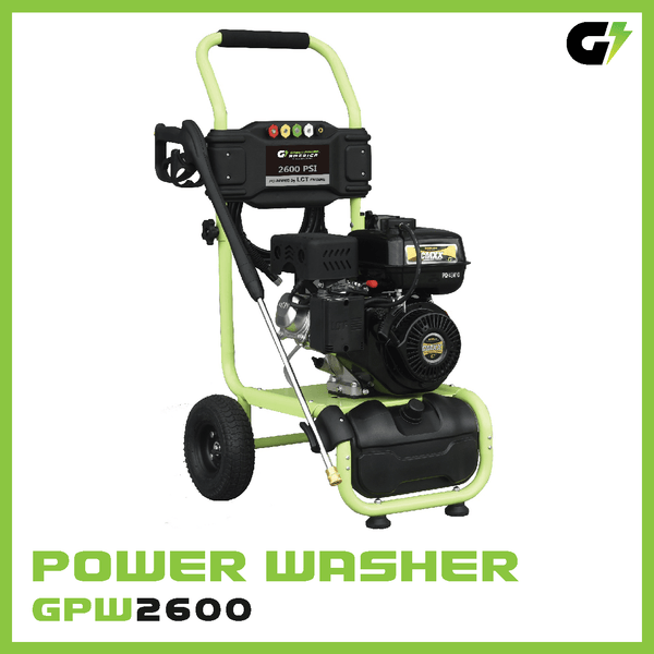 Green-Power America 2600 PSI Gas Pressure Washer - GPW2600 - Backyard Provider