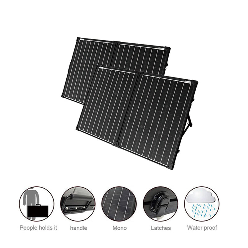 ACOPOWER  Ptk 200W Portable Solar Panel Kit Briefcase - HY-PTK-2x100 - Backyard Provider