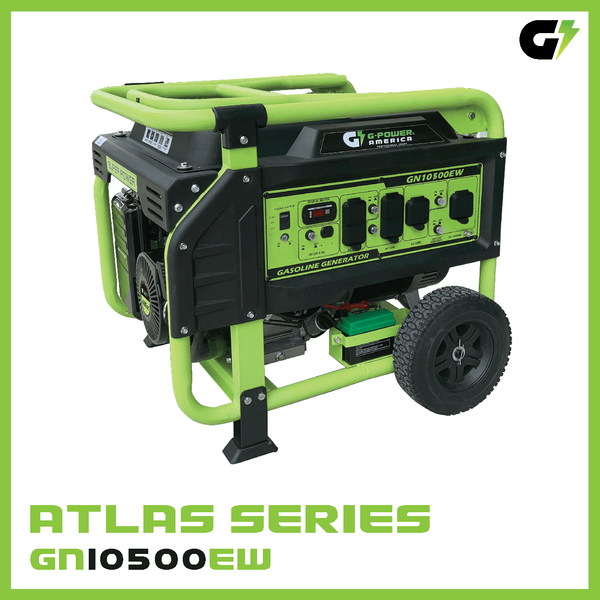 Green-Power America 10500 watts Gas Generator with Electrical Start - GN10500EW - Backyard Provider