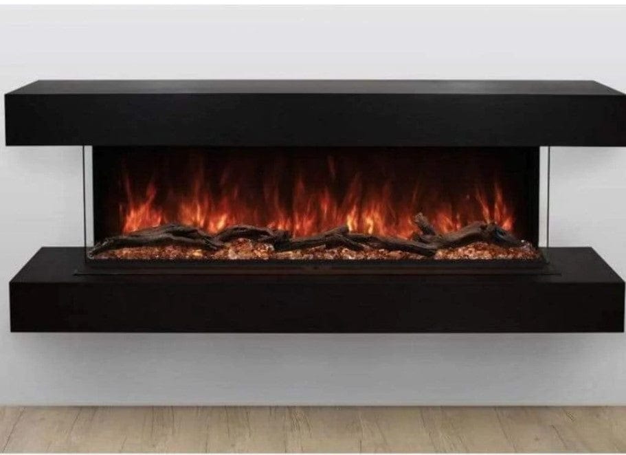 Modern Flames Studio Suite Floating Electric Fireplace - WMC-56LPM-CS - Infrared Fire