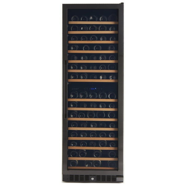 166 Bottle Black Stainless Wine Refrigerator, Dual Zone - Backyard Provider