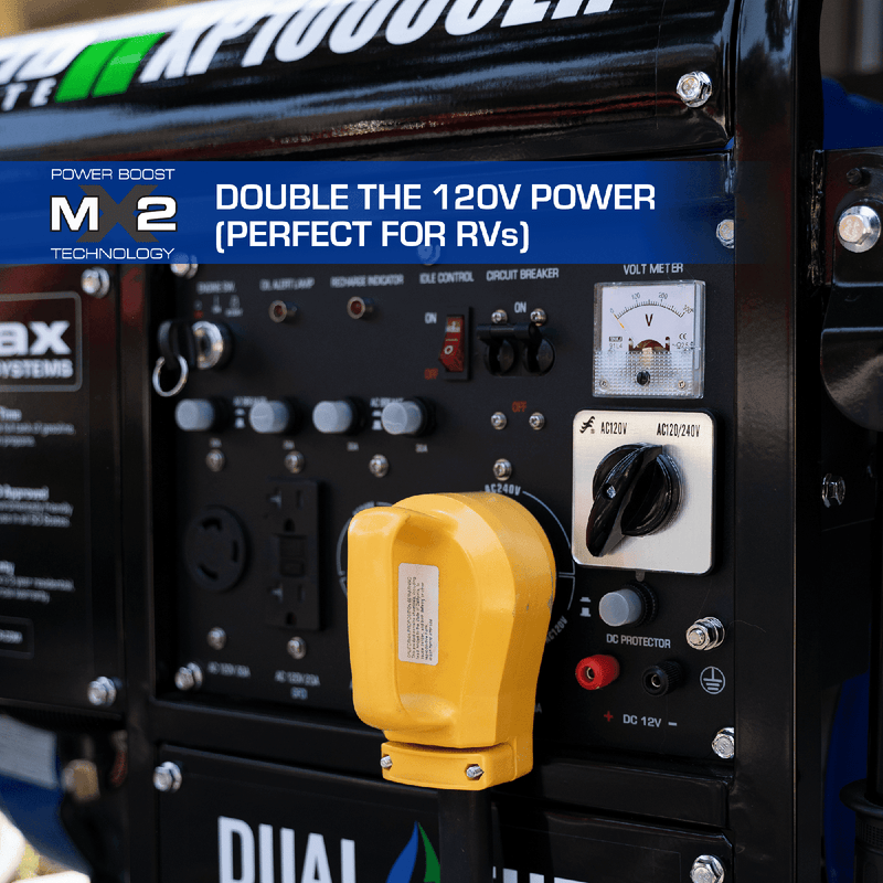 DuroMax XP10000EH 10,000 Watt Portable Dual Fuel Gas Propane Generator - Backyard Provider